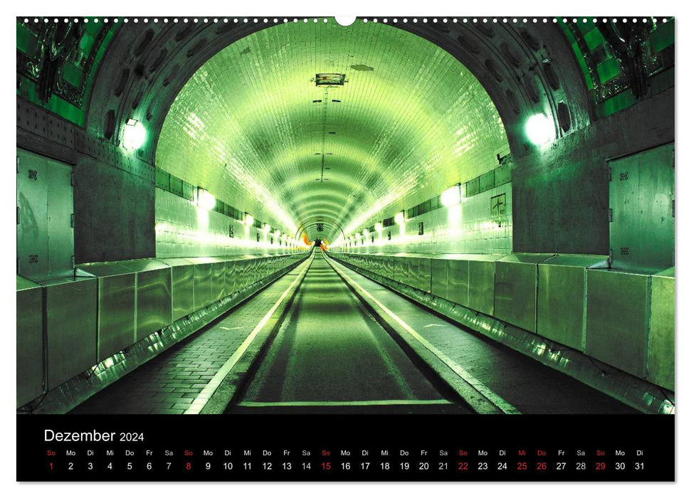 hamburg - night views (CALVENDO Wandkalender 2024)