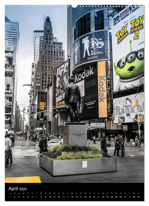 NEW YORK – vue sur la rue (Calendrier mural CALVENDO Premium 2024) 