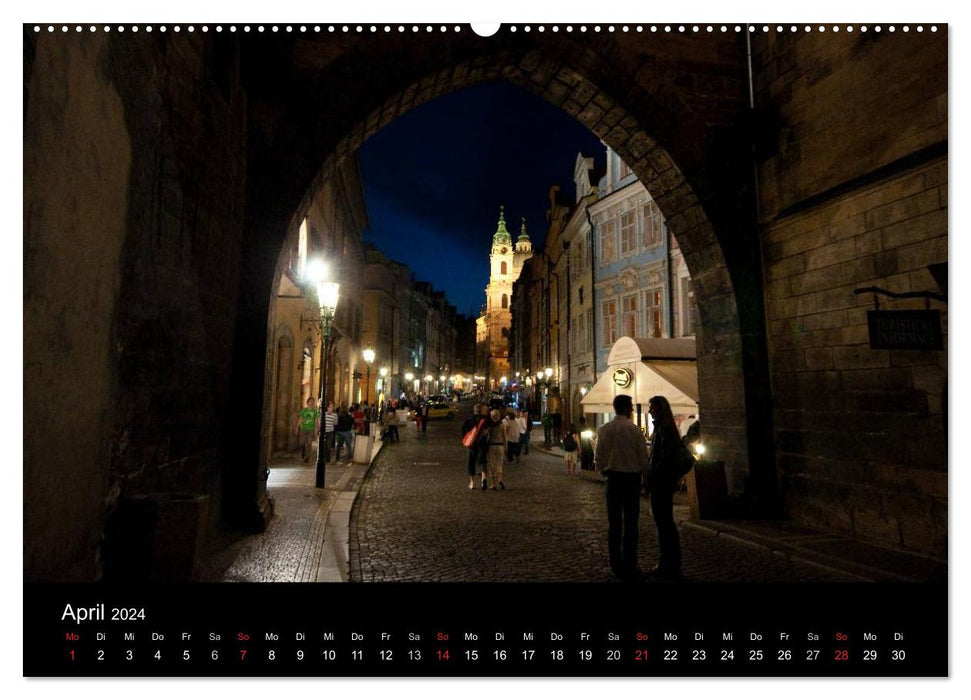 Vues de Prague (calendrier mural CALVENDO 2024) 