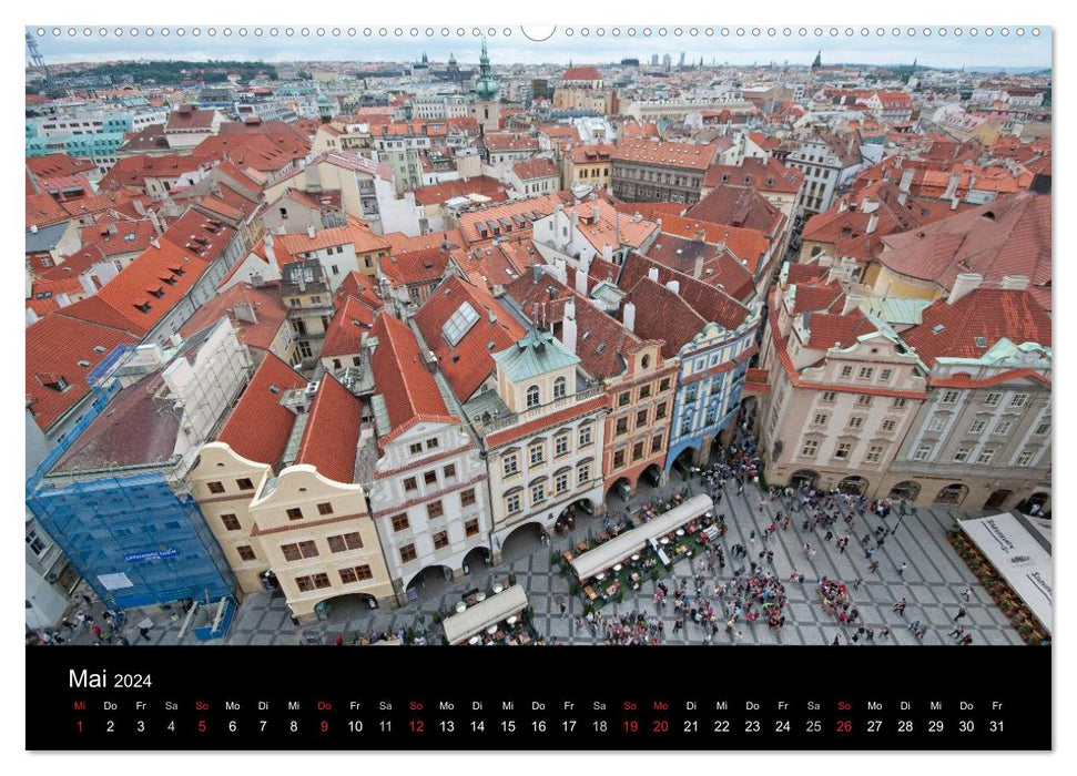 Prager Ansichten (CALVENDO Wandkalender 2024)