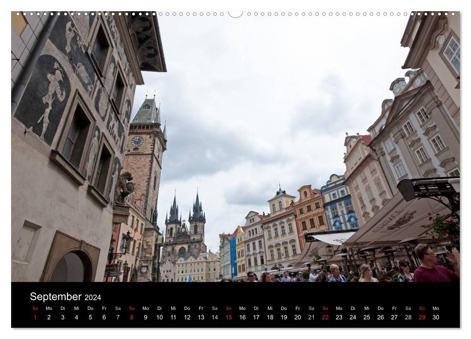 Vues de Prague (calendrier mural CALVENDO 2024) 