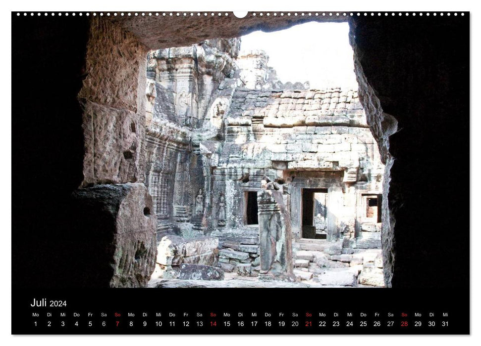 Khmertempel in Kambodscha (CALVENDO Wandkalender 2024)