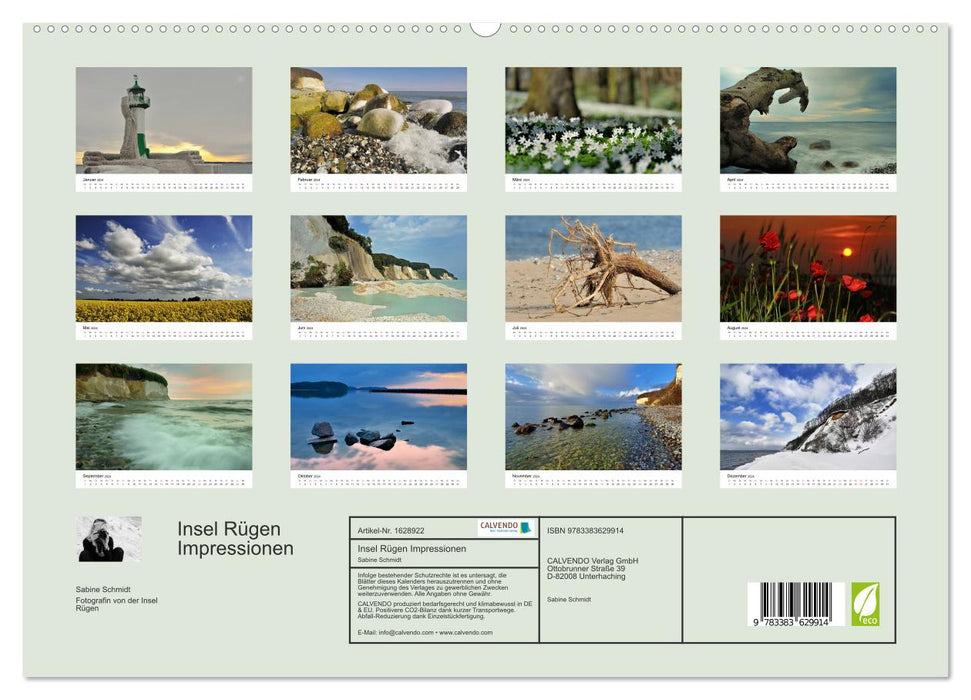 Insel Rügen Impressionen (CALVENDO Premium Wandkalender 2024)