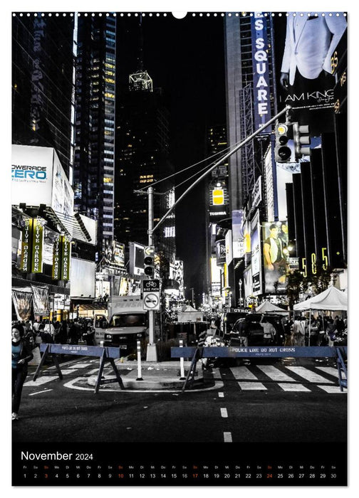 NEW YORK – vue sur la rue (calendrier mural CALVENDO 2024) 