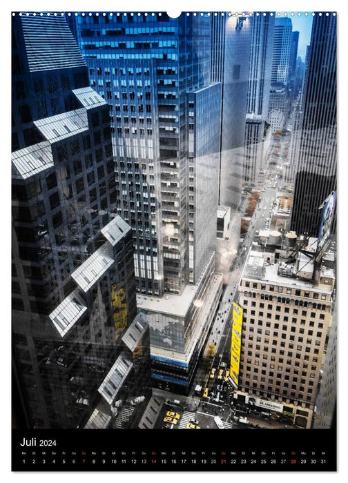 NEW YORK – vue sur la rue (calendrier mural CALVENDO 2024) 