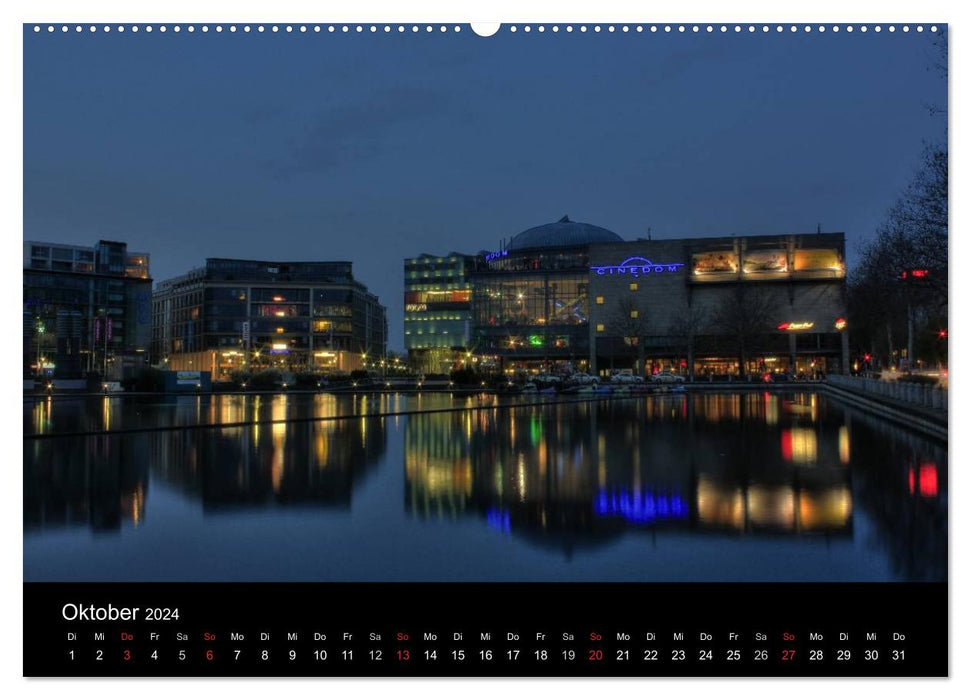 Köln bei Nacht (CALVENDO Wandkalender 2024)