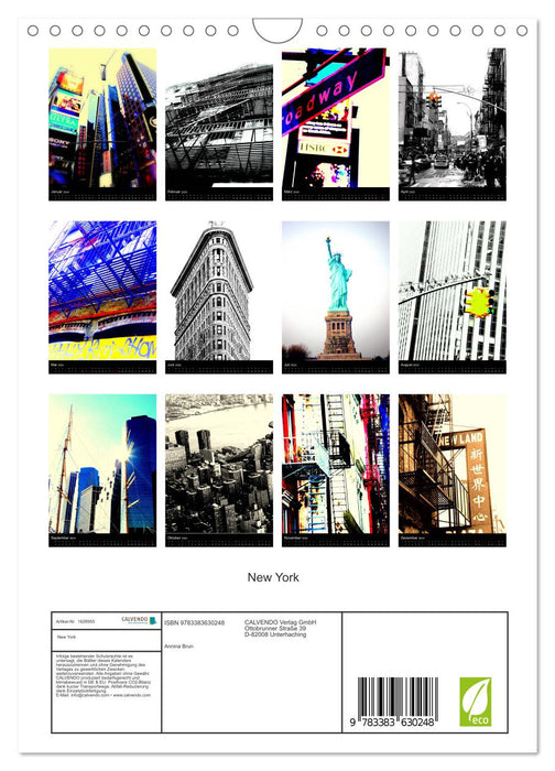 New York (CALVENDO Wandkalender 2024)