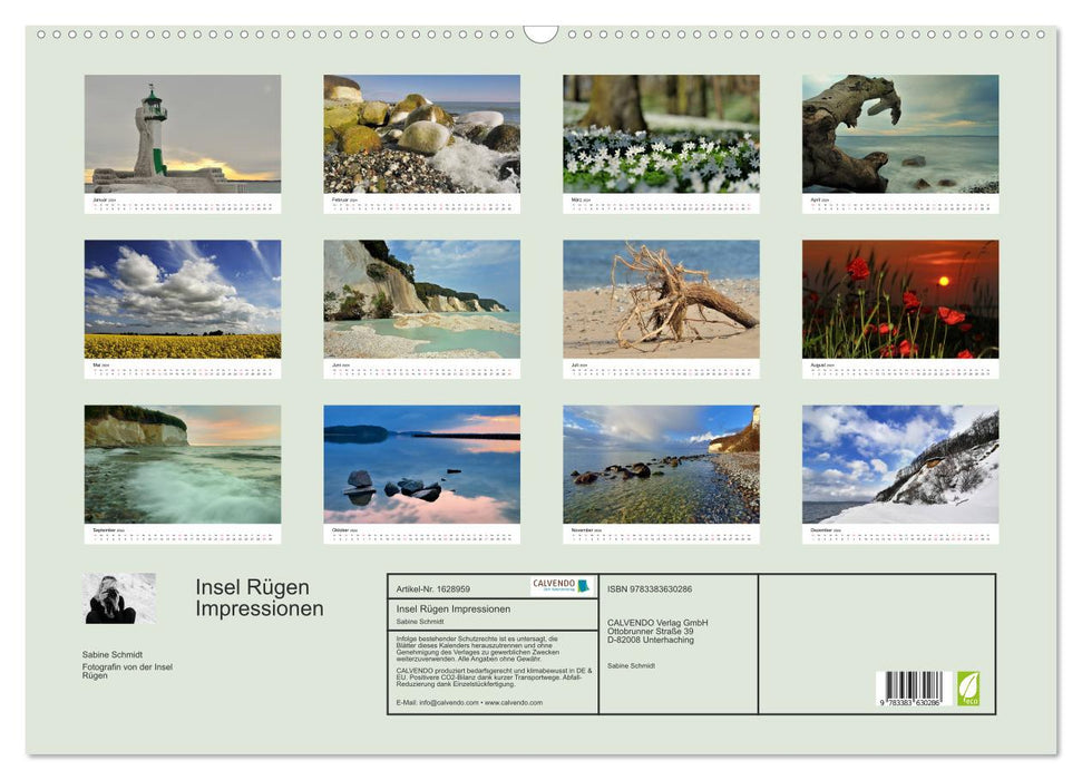 Insel Rügen Impressionen (CALVENDO Wandkalender 2024)