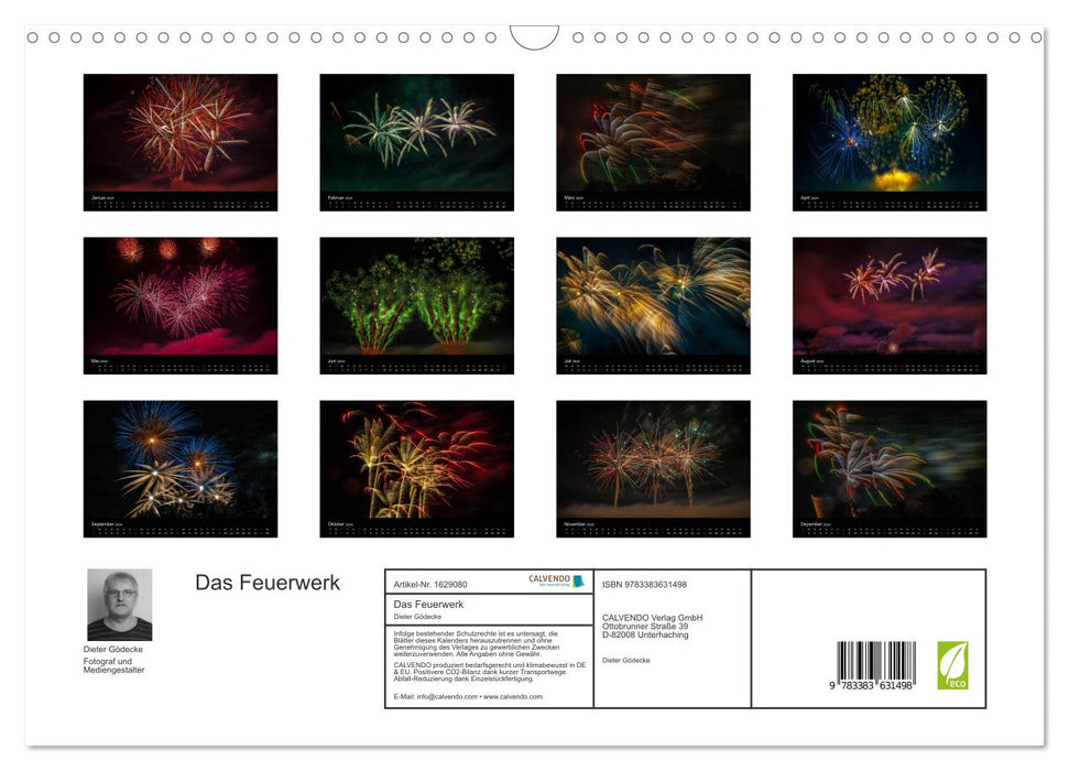 Das Feuerwerk (CALVENDO Wandkalender 2024)