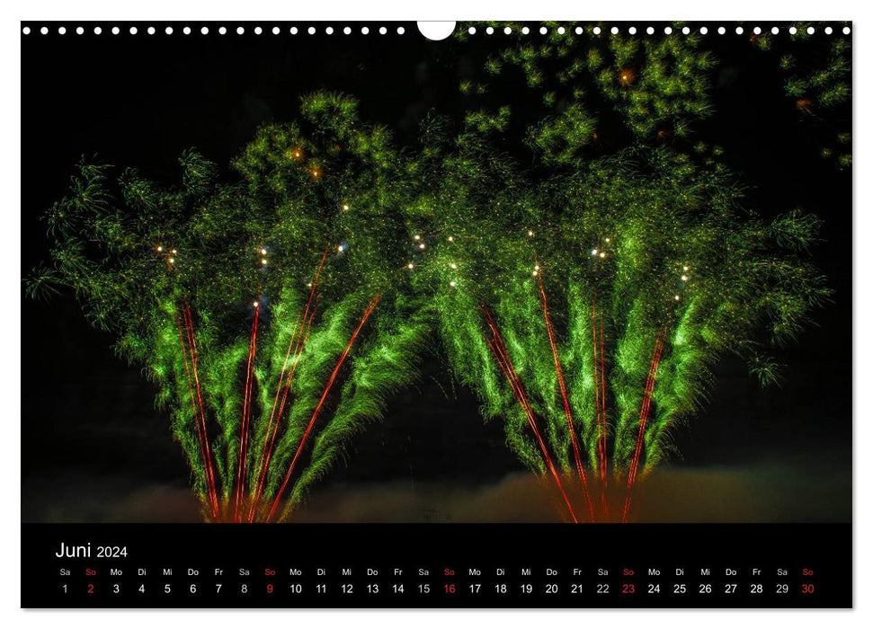 Das Feuerwerk (CALVENDO Wandkalender 2024)