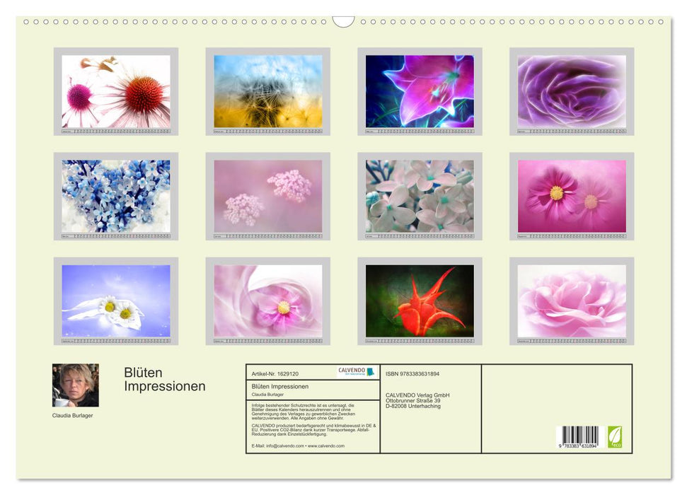 Blüten Impressionen (CALVENDO Wandkalender 2024)