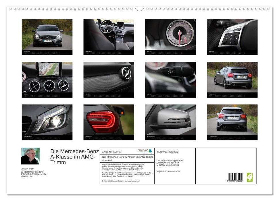 Mercedes-Benz A-Klasse (CALVENDO Wandkalender 2024)