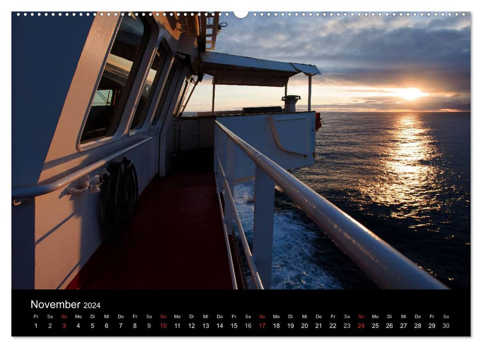 Eine Frachtschiffreise (CALVENDO Premium Wandkalender 2024)