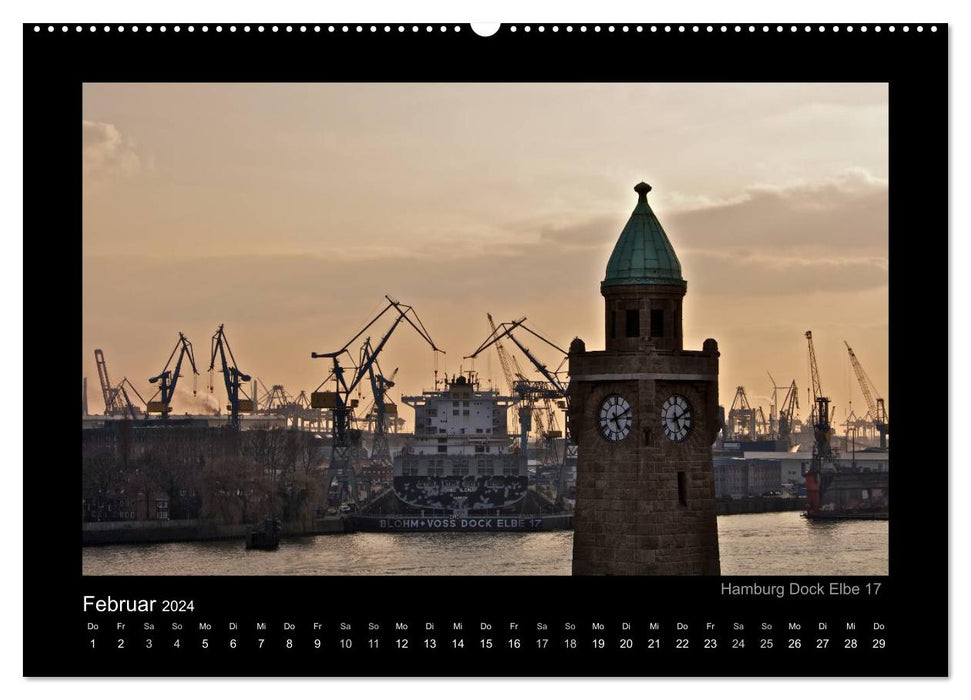 Hamburg - Impressionen (CALVENDO Wandkalender 2024)