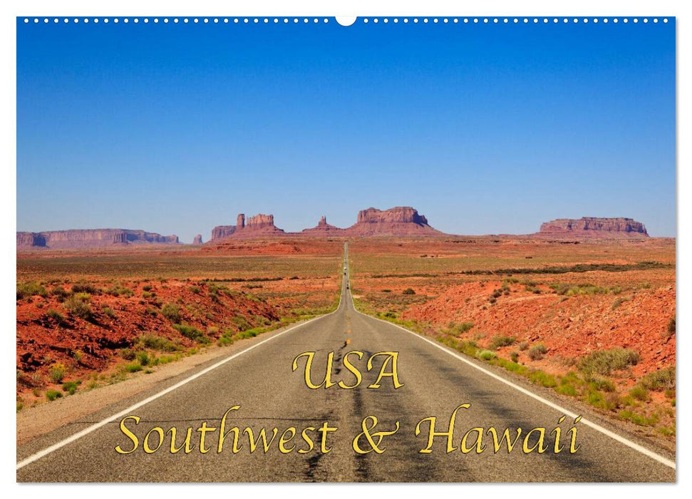 USA Southwest & Hawaii (CALVENDO Wandkalender 2024)