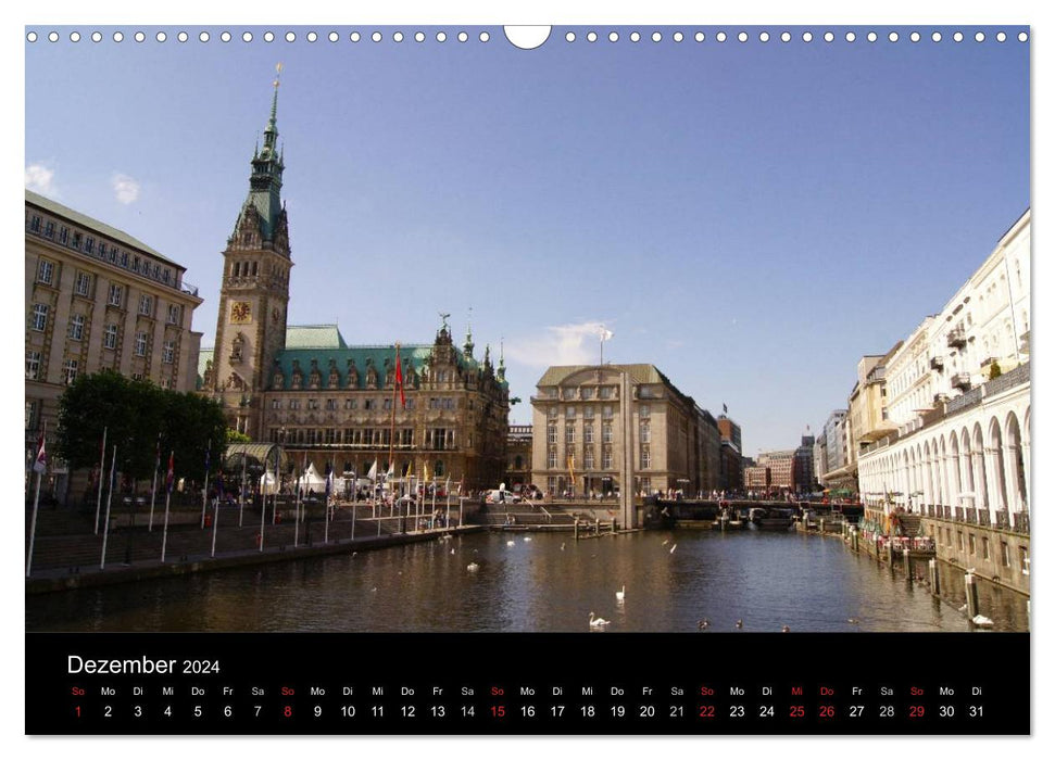 Hansestadt Hamburg (CALVENDO Wandkalender 2024)