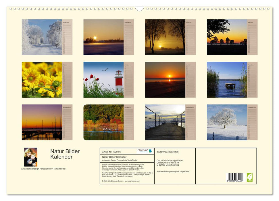 Natur Bilder Kalender (CALVENDO Wandkalender 2024)