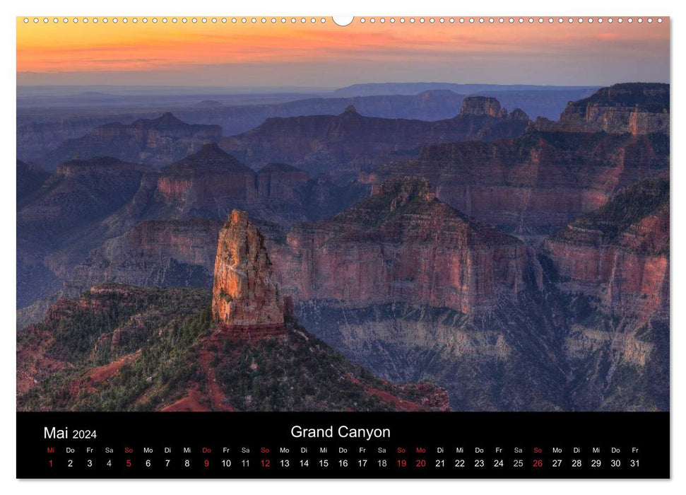 USA - Monuments of Creation (CALVENDO Premium Wall Calendar 2024) 