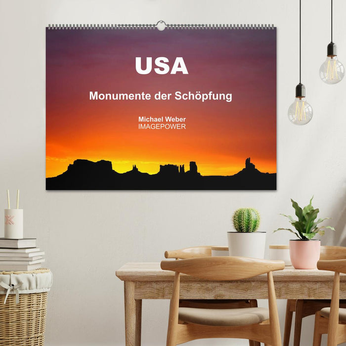 USA - Monuments of Creation (CALVENDO wall calendar 2024) 