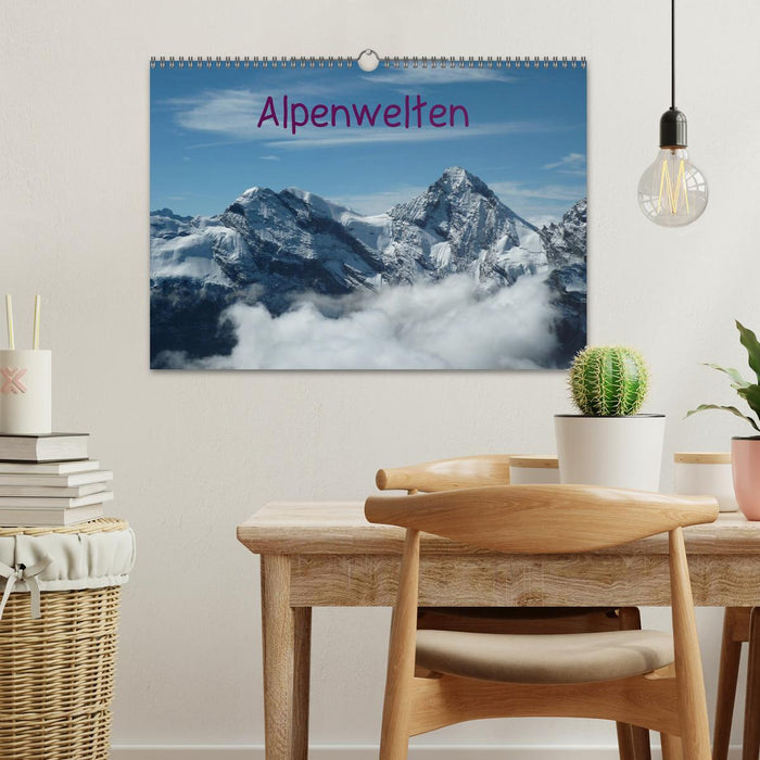 Alpenwelten (CALVENDO Wandkalender 2024)