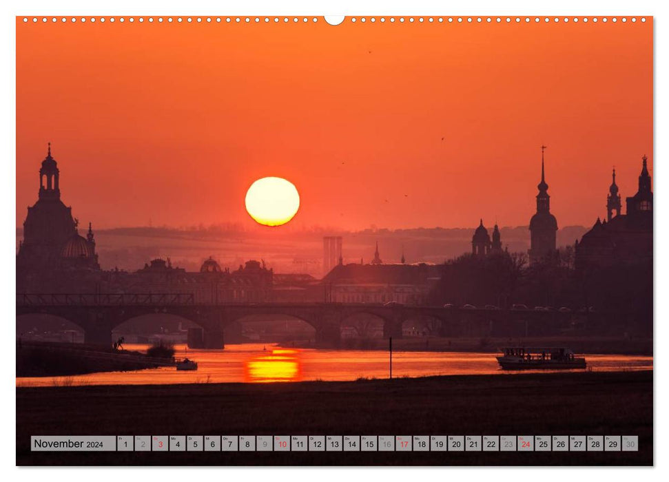 Dresden - Pearl of the Baroque (CALVENDO Premium Wall Calendar 2024) 
