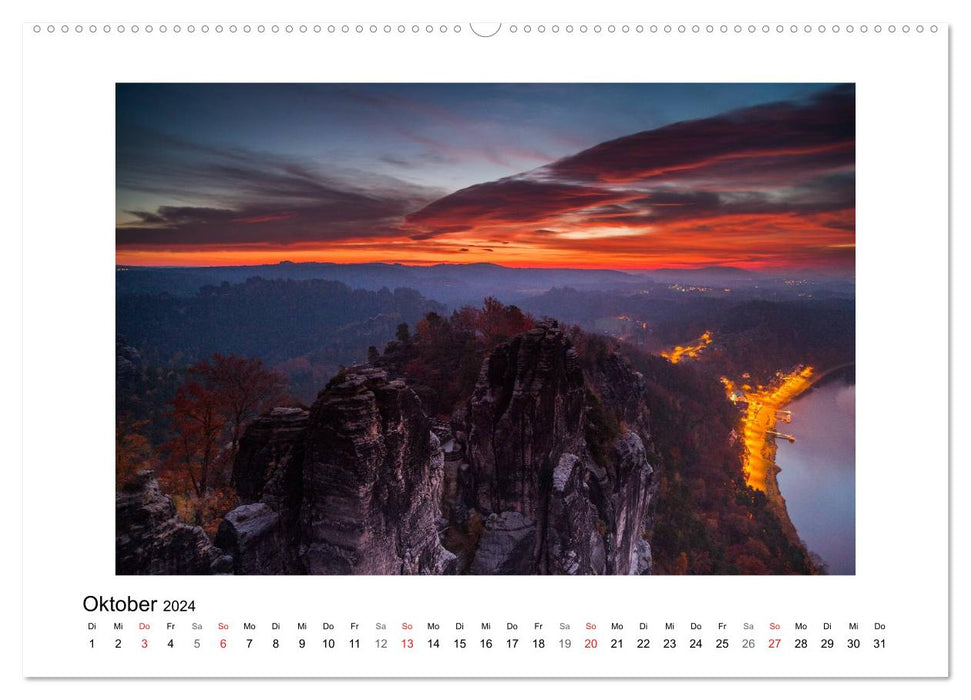 Bastei - Saxon Switzerland (CALVENDO wall calendar 2024) 