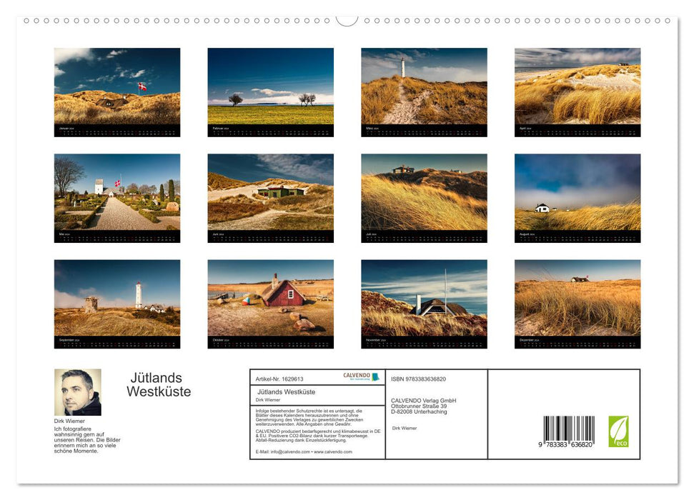 Jütlands Westküste (CALVENDO Premium Wandkalender 2024)