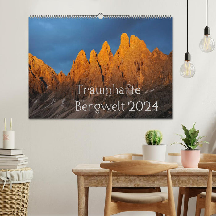 Traumhafte Bergwelt Kalender (CALVENDO Wandkalender 2024)