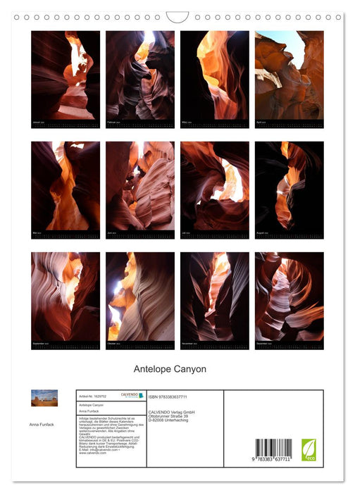 Antelope Canyon (CALVENDO Wandkalender 2024)