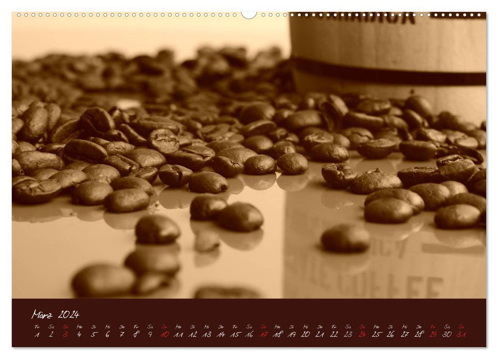 Kaffee Genuss Jahreskalender (CALVENDO Premium Wandkalender 2024)