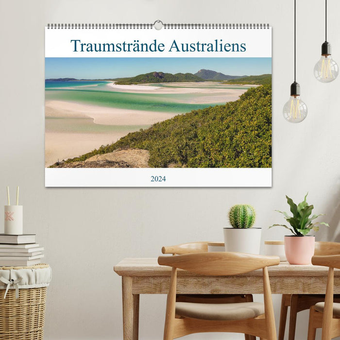 Traumstrände Australiens (CALVENDO Wandkalender 2024)