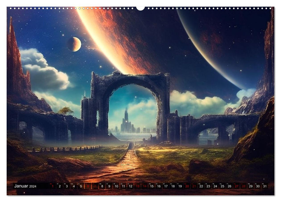 Nächster Halt Andromeda (CALVENDO Premium Wandkalender 2024)