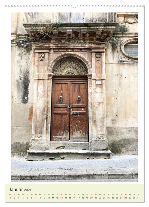 Siziliens Türen (CALVENDO Premium Wandkalender 2024)
