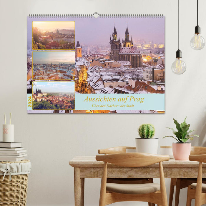 Aussichten auf Prag (CALVENDO Wandkalender 2024)