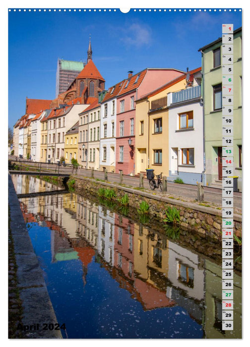 Wismar Stadtansichten (CALVENDO Premium Wandkalender 2024)