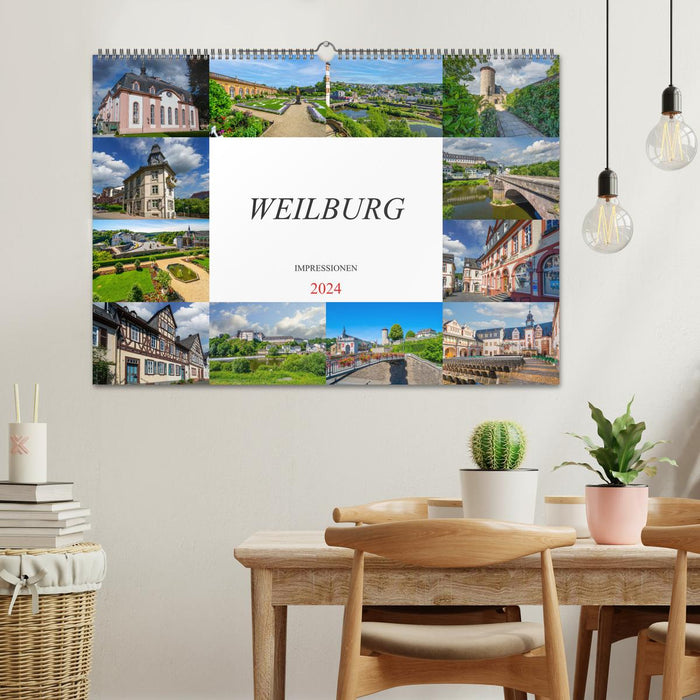 Weilburg Impressionen (CALVENDO Wandkalender 2024)