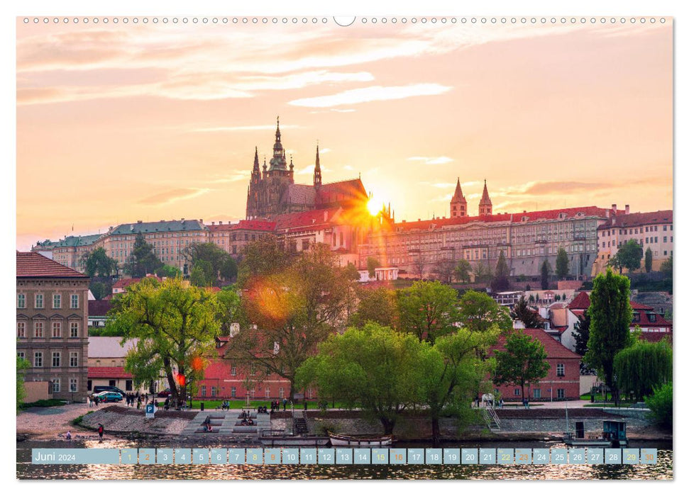 Spring in Prague (CALVENDO Premium Wall Calendar 2024) 