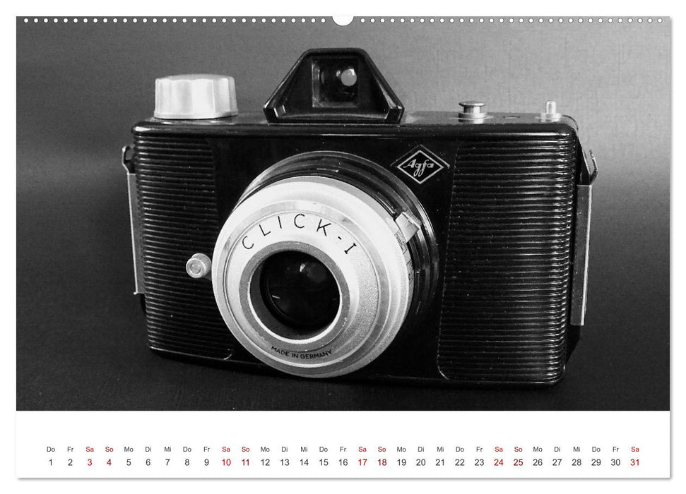 Old photo cameras - cameras from Agfa from 1928 to 1980 (CALVENDO wall calendar 2024) 
