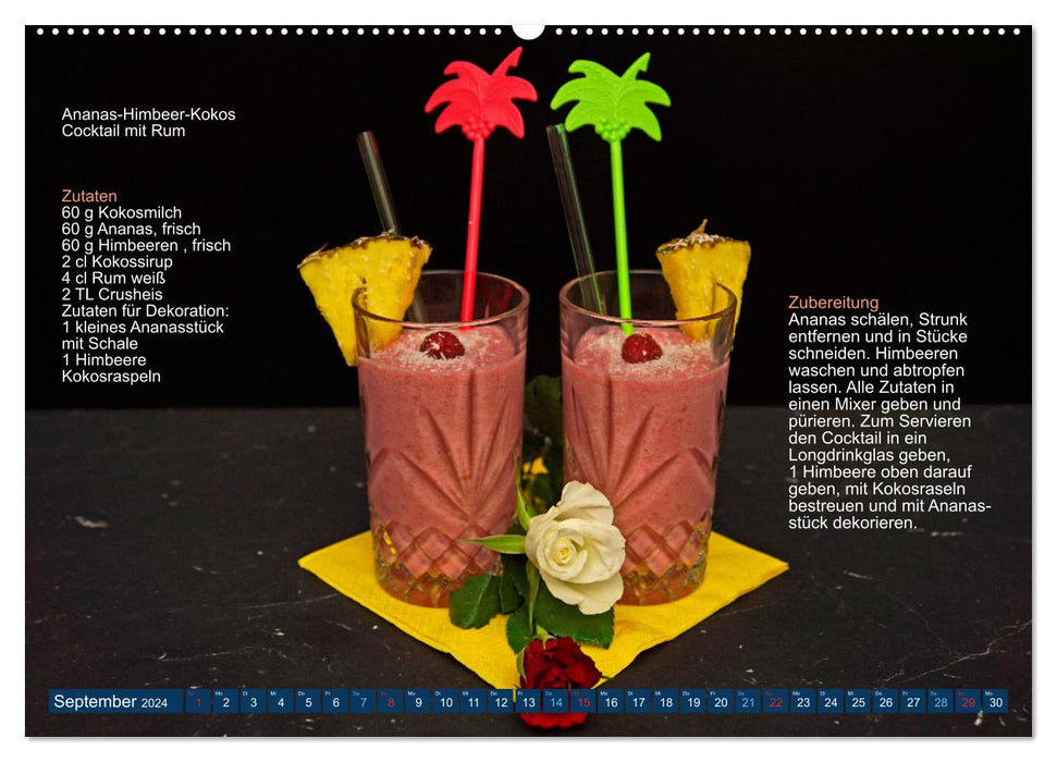 Faszination Rum Cocktails (CALVENDO Wandkalender 2024)