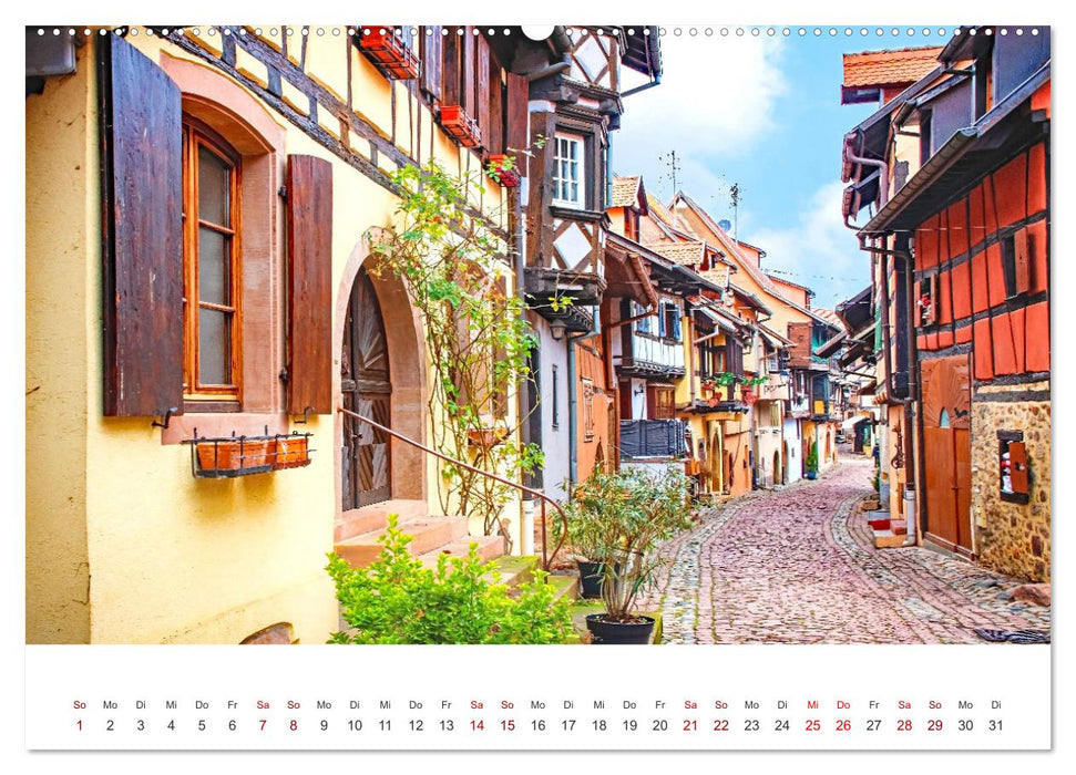 Eguisheim - fairytale village in Alsace (CALVENDO wall calendar 2024) 