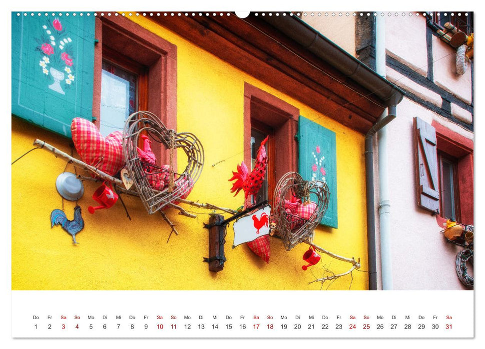 Eguisheim - fairytale village in Alsace (CALVENDO wall calendar 2024) 