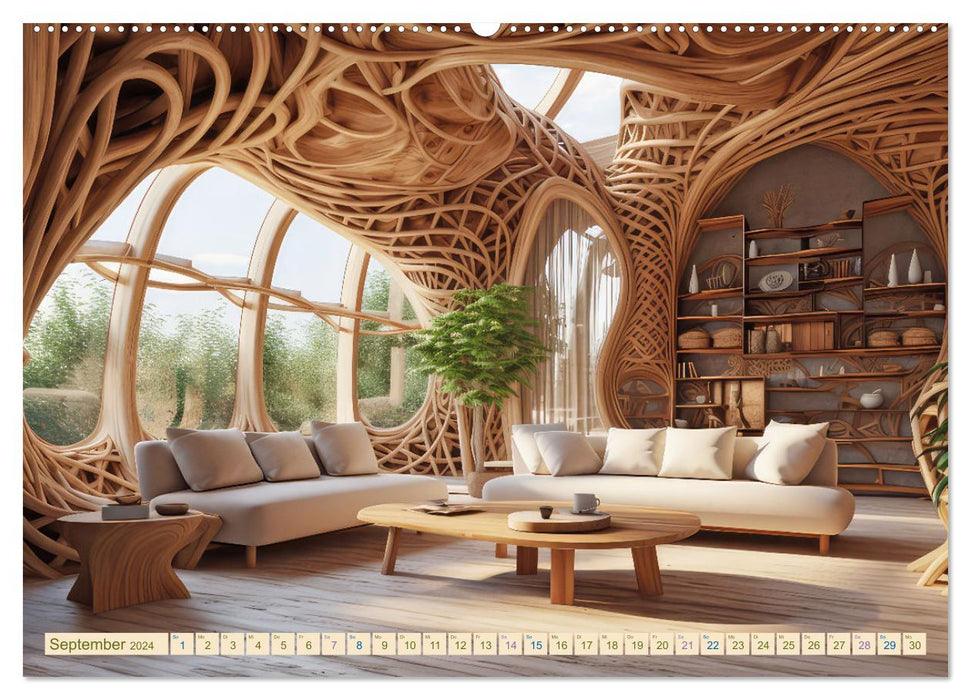 Eccentric biomorphic architecture (CALVENDO Premium Wall Calendar 2024) 