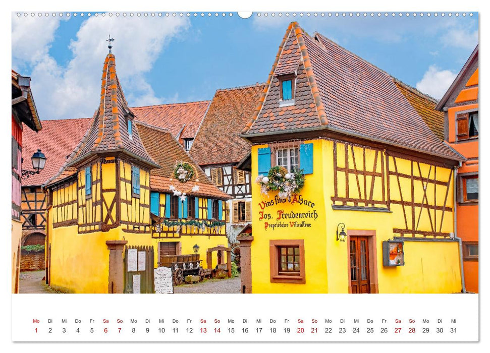 Eguisheim - fairytale village in Alsace (CALVENDO Premium Wall Calendar 2024) 