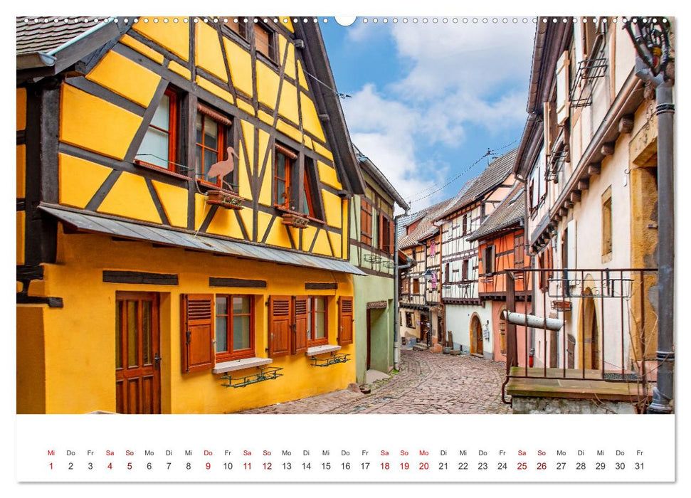 Eguisheim - fairytale village in Alsace (CALVENDO Premium Wall Calendar 2024) 