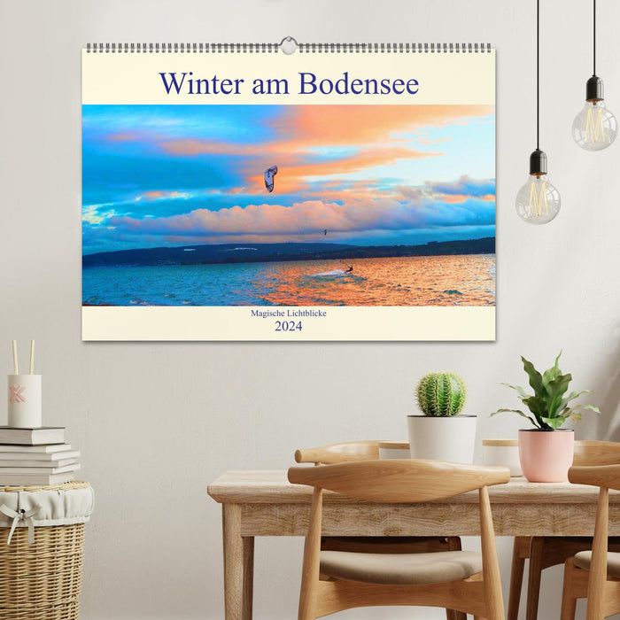 Winter am Bodensee – Magische Lichtblicke (CALVENDO Wandkalender 2024)