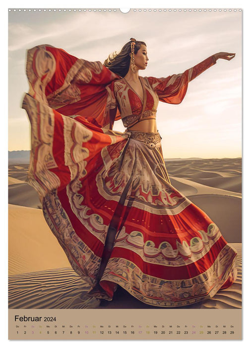 Dancers in the Desert (CALVENDO Premium Wall Calendar 2024) 