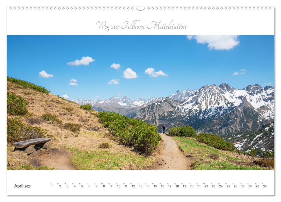 Wanderlust Oberstdorf 2024 (CALVENDO Premium Wall Calendar 2024) 