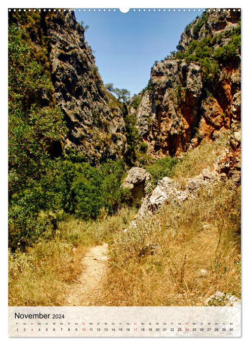Patsos Gorge. Hiking on Crete (CALVENDO Premium Wall Calendar 2024) 