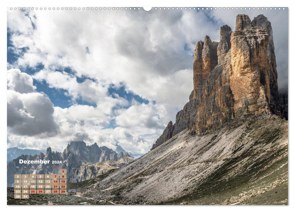 Dolomites Impression, Hochpustertal, Seiser Alm, Val Gardena, Val di Fassa (CALVENDO Premium Wall Calendar 2024) 