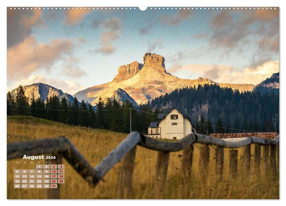 Dolomiten Impression, Hochpustertal, Seiser Alm, Gröden, Val di Fassa (CALVENDO Wandkalender 2024)